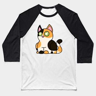 Plump Cat Calico Baseball T-Shirt